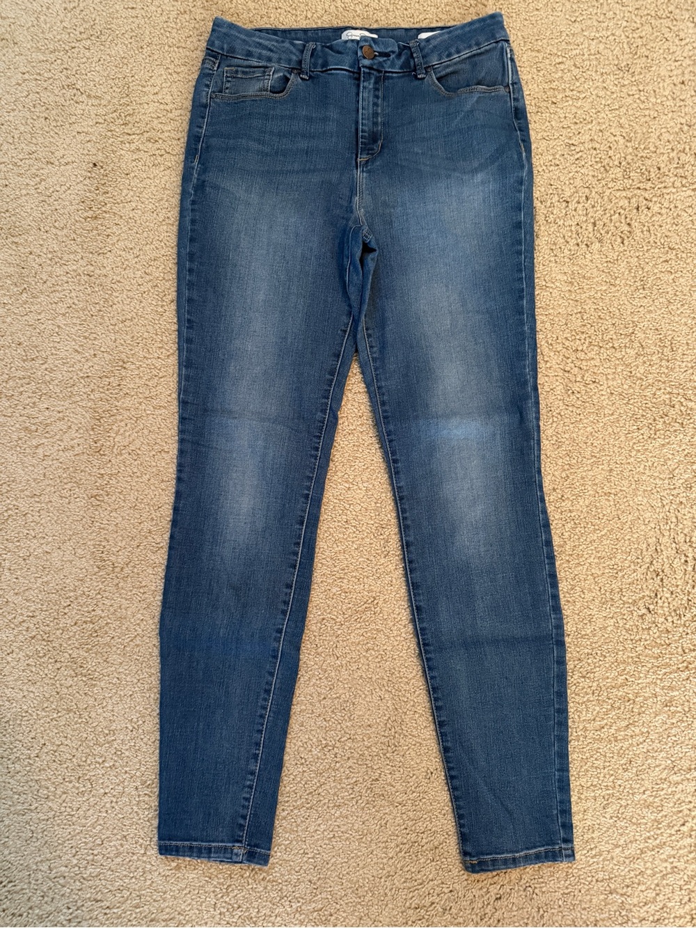 Jessica Simpson High Rise Skinny Jeans Blue Waist 29